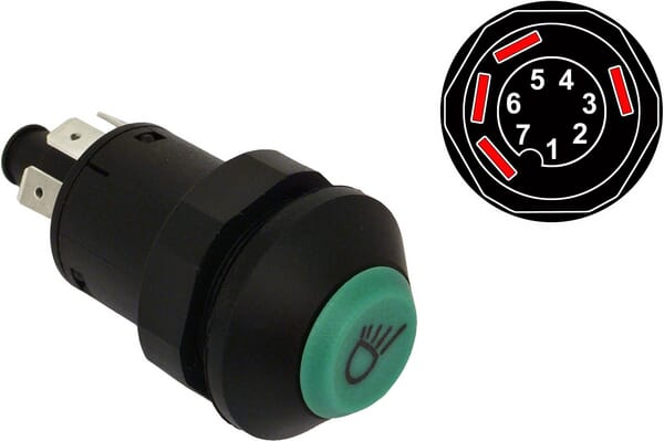 Pressure switch for marker light