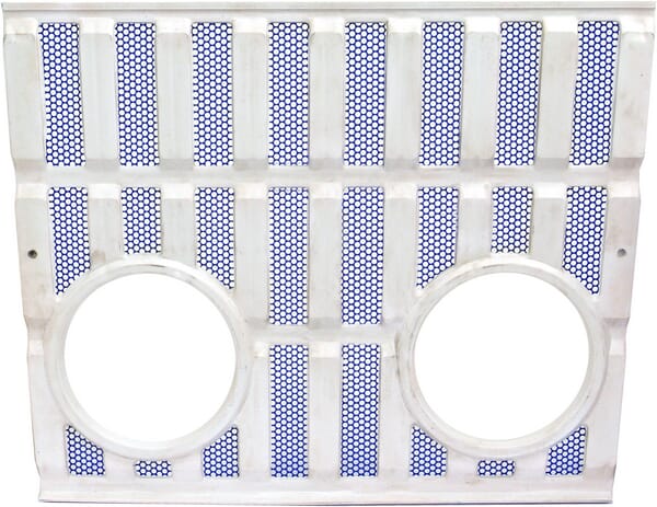 Lower grille with opening