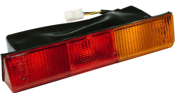 Rear light on the left