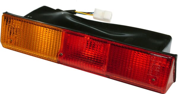 Rear light on the right