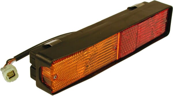 Rear light on the right