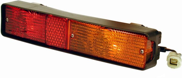 Rear light on the left