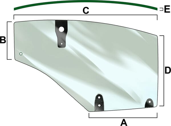 Door window on the left