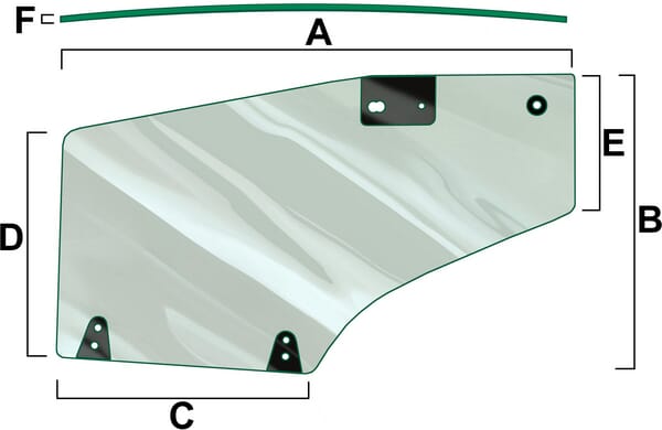 Door window on the left