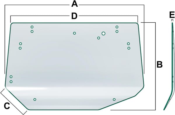 Vapormatic Heckfensterscheibe VPM7453