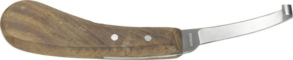 Hoof knife on the left