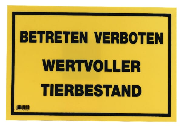 KRAMP Warnschild 20x30cm VV8051