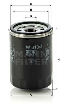 KRAMP Ölfilter W6104