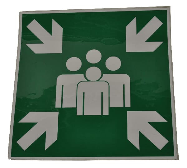 KRAMP Aufkleber Sammelpl. 400x400mm WB223635