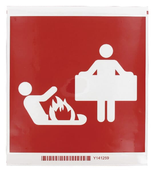 KRAMP Aufkleber Löschdecke 200x200 WB250530L