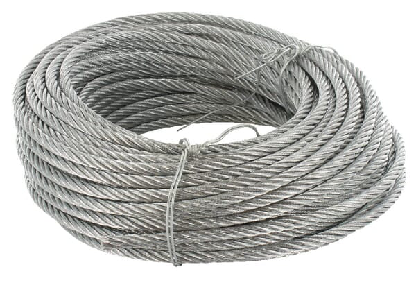 Câble métallique galvanisé 6mm 30m