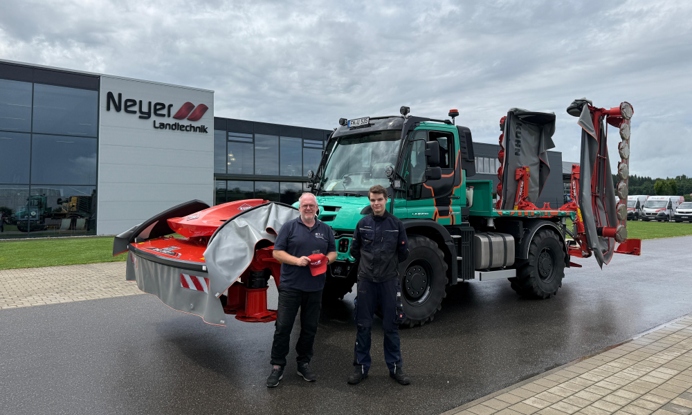 KUHN GMD 3123 F-FF mit 3,10 Metern Arbeitsbreite in der Front