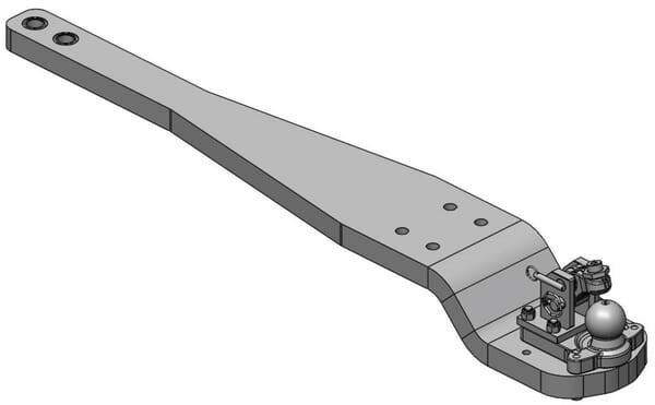 KRAMP Heavy Duty Drawbar K80 JD 8R 8270R-8400R Cat. 4 gekröpft 009644010A17