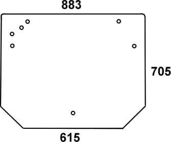 KRAMP Heckscheibe 001077190N