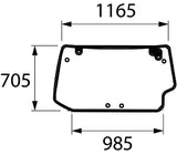 KRAMP Heckscheibe oben 00121438030N