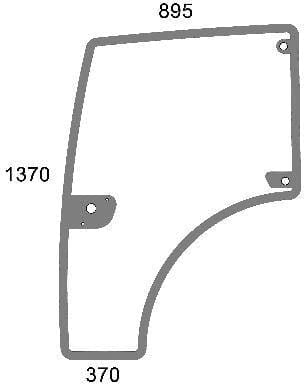 KRAMP Türglas komplett 00142296010N
