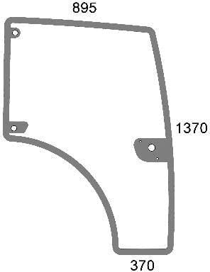 KRAMP Türglas komplett 00142297010N