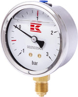 Pressure gauge glycerin 1/4" 63 mm