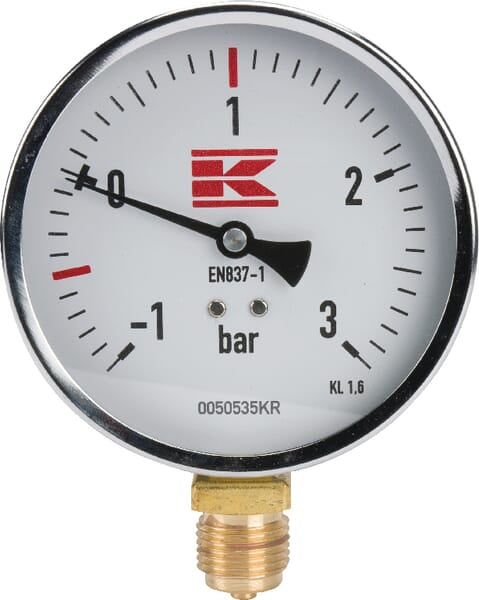 Pressure gauge 1/2" 100 mm