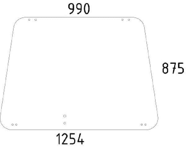 KRAMP Kabinenscheibe 02381810N