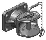 KRAMP Anhängerkupplung - mit Flansch 160x100mm 05160501A02