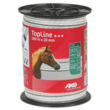 AKO Band TopLine, 200m, 20mm, weiß/schwarz, 6x0,25mm TRICOND 449591