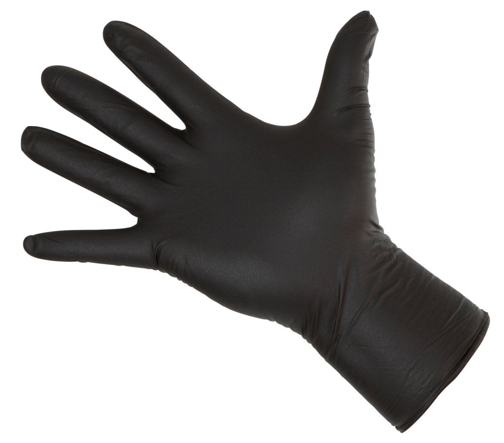 Kerbl Nitrilhandschuhe Long Black 300mm, 50 Stück, Größe XXL 15324