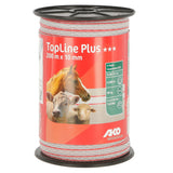 AKO Band TopLine Plus, 200m, 10mm, weiß/rot, 4 x 0,3mm TriCOND 4491504