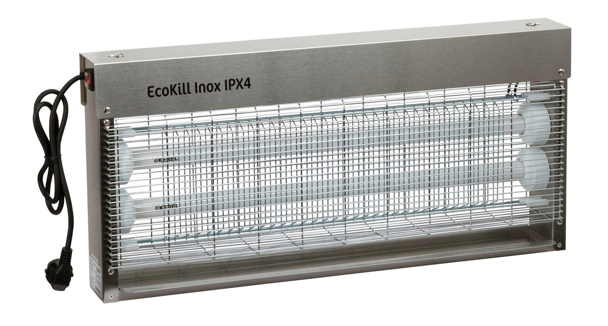 Kerbl Elektr. Fliegenvernichter EcoKill Inox, IPX4 2 x 20W 299936