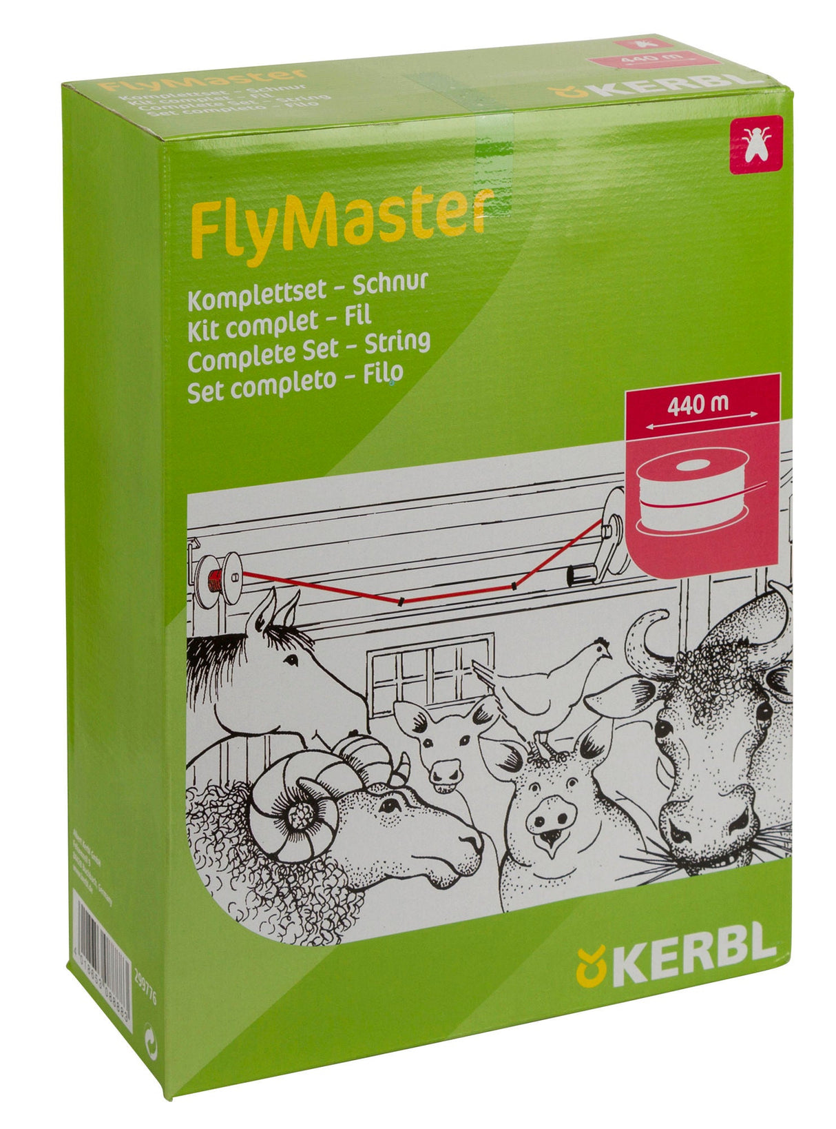 Kerbl FlyMaster Fliegenschnur Komplettset 440mtr. 299776