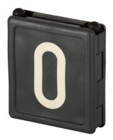 Kerbl Halsbandnummer DUO, 1-stellig Nr. 0 schwarz 1 Stück 209420