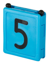 Kerbl Halsbandnummer DUO, 1-stellig Nr. 5 blau 1 Stück 209425