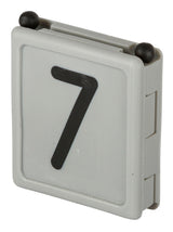 Kerbl Halsbandnummer DUO, 1-stellig Nr. 7 grau 1 Stück 209427