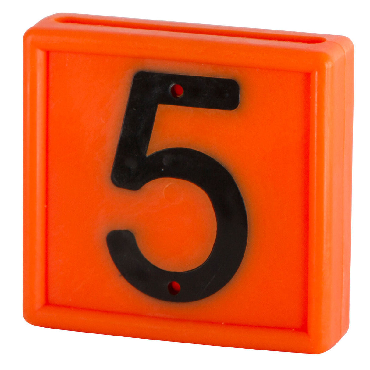 Kerbl Nummernblock, 1-stellig, orange zum Einschlaufen Nr.5 1 Stück 208465