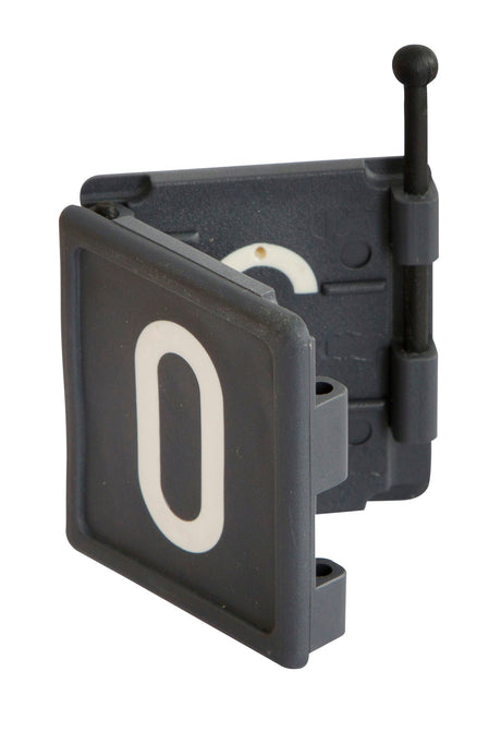 Kerbl Halsbandnummer DUO, 1-stellig Nr. 0 schwarz 1 Stück 209420