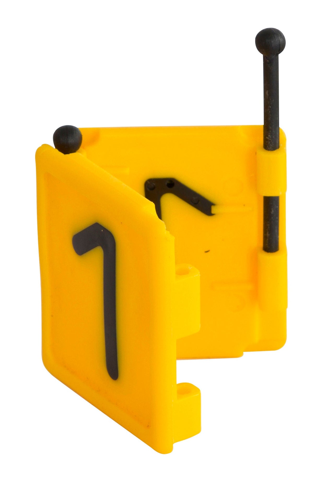 Kerbl Halsbandnummer DUO, 1-stellig Nr. 1 gelb 1 Stück 209421