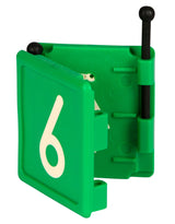 Kerbl Halsbandnummer DUO, 1-stellig Nr. 6 grün 1 Stück 209426