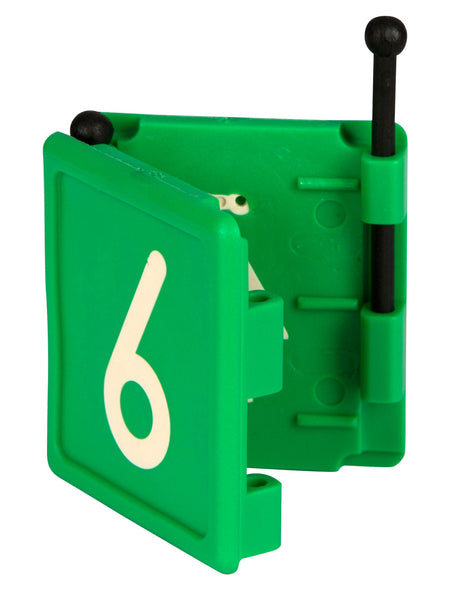 Kerbl Halsbandnummer DUO, 1-stellig Nr. 6 grün 1 Stück 209426