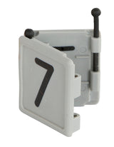 Kerbl Halsbandnummer DUO, 1-stellig Nr. 7 grau 1 Stück 209427