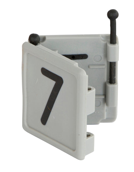 Kerbl Halsbandnummer DUO, 1-stellig Nr. 7 grau 1 Stück 209427