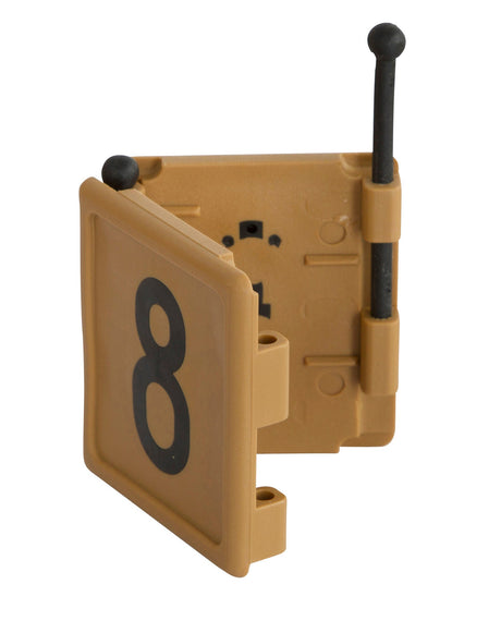 Kerbl Halsbandnummer DUO, 1-stellig Nr. 8 braun 1 Stück 209428