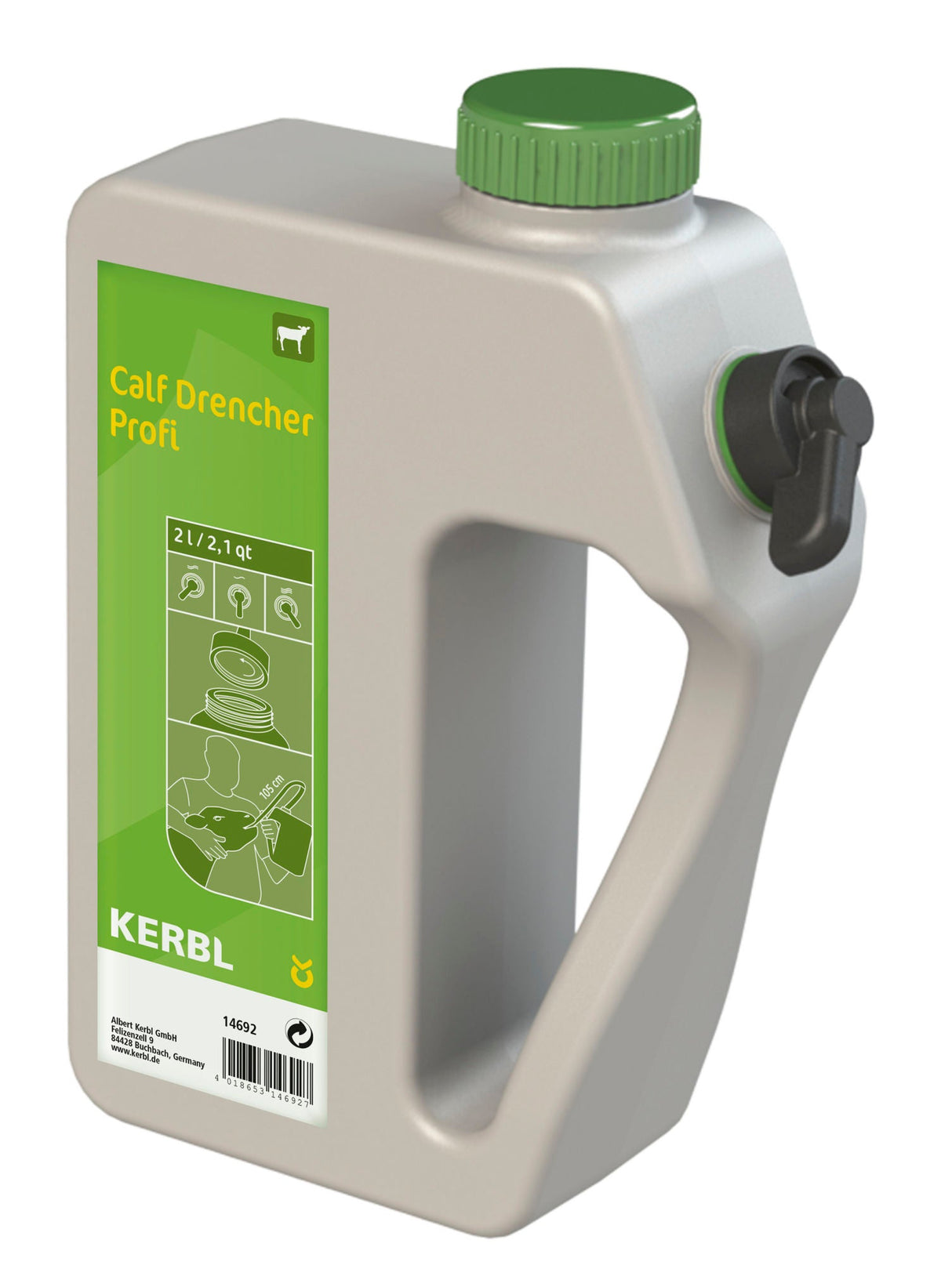 Kerbl Calf Drencher Profi 2 l, mit flexibler Sonde 14692