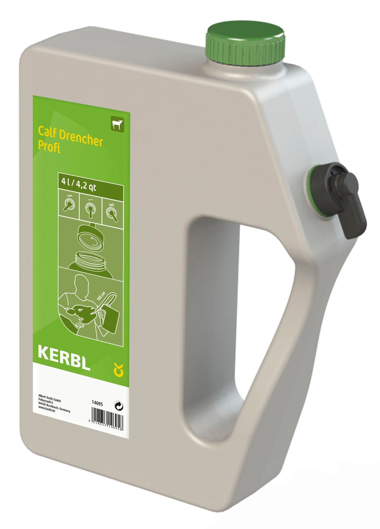 Kerbl Calf Drencher Profi 4 l, mit flexibler Sonde 14695