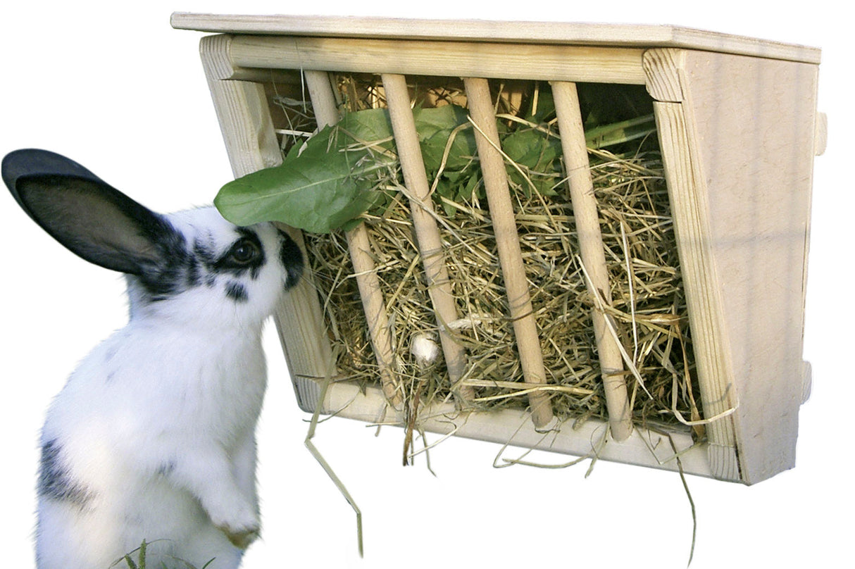 Kerbl Heuraufe mit Sitzbrett 25 x 17 x 20 cm 84405