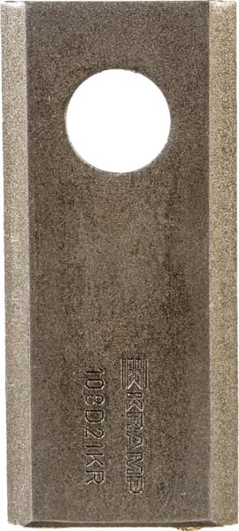 KRAMP Mähmesser links / rechts 108x48x3 mm, Bohrung Ø 21 mm, geeignet für Galfre / Marangon / New Holland, 25er-Packung - 25 Stück 108D21KR