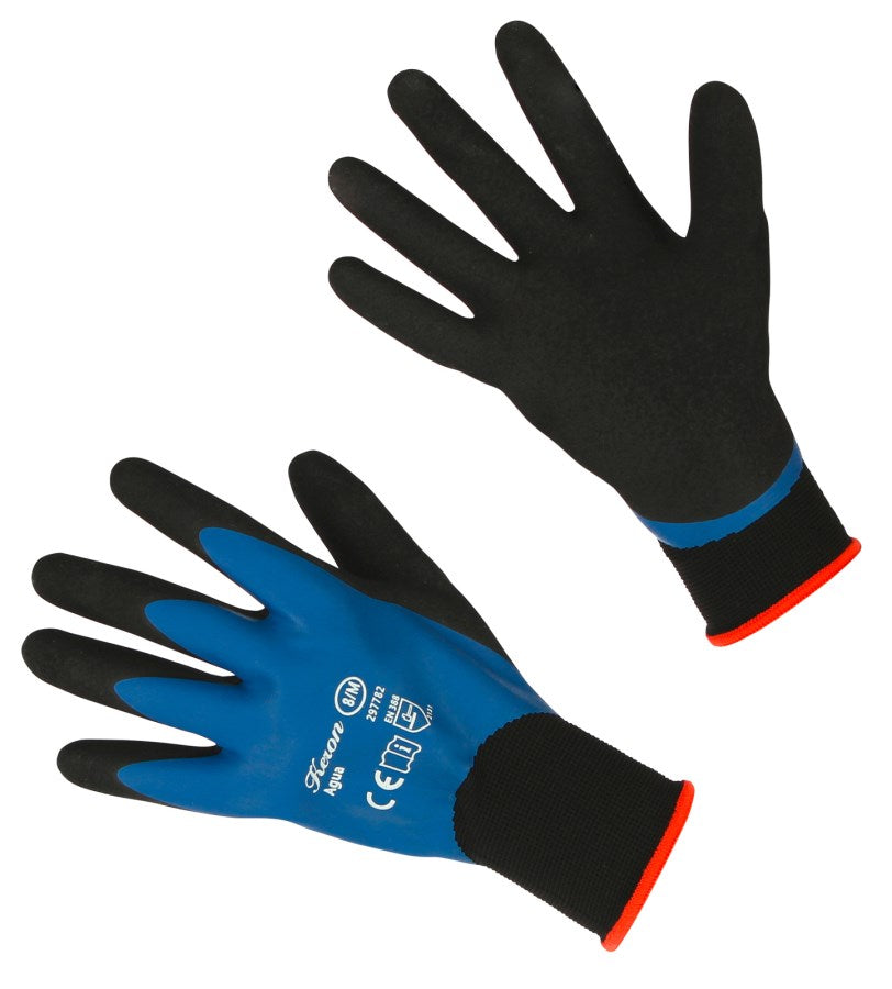 Kerbl Arbeitshandschuh Agua Gr. 9/L 2-farbig, doppelt getaucht 297783