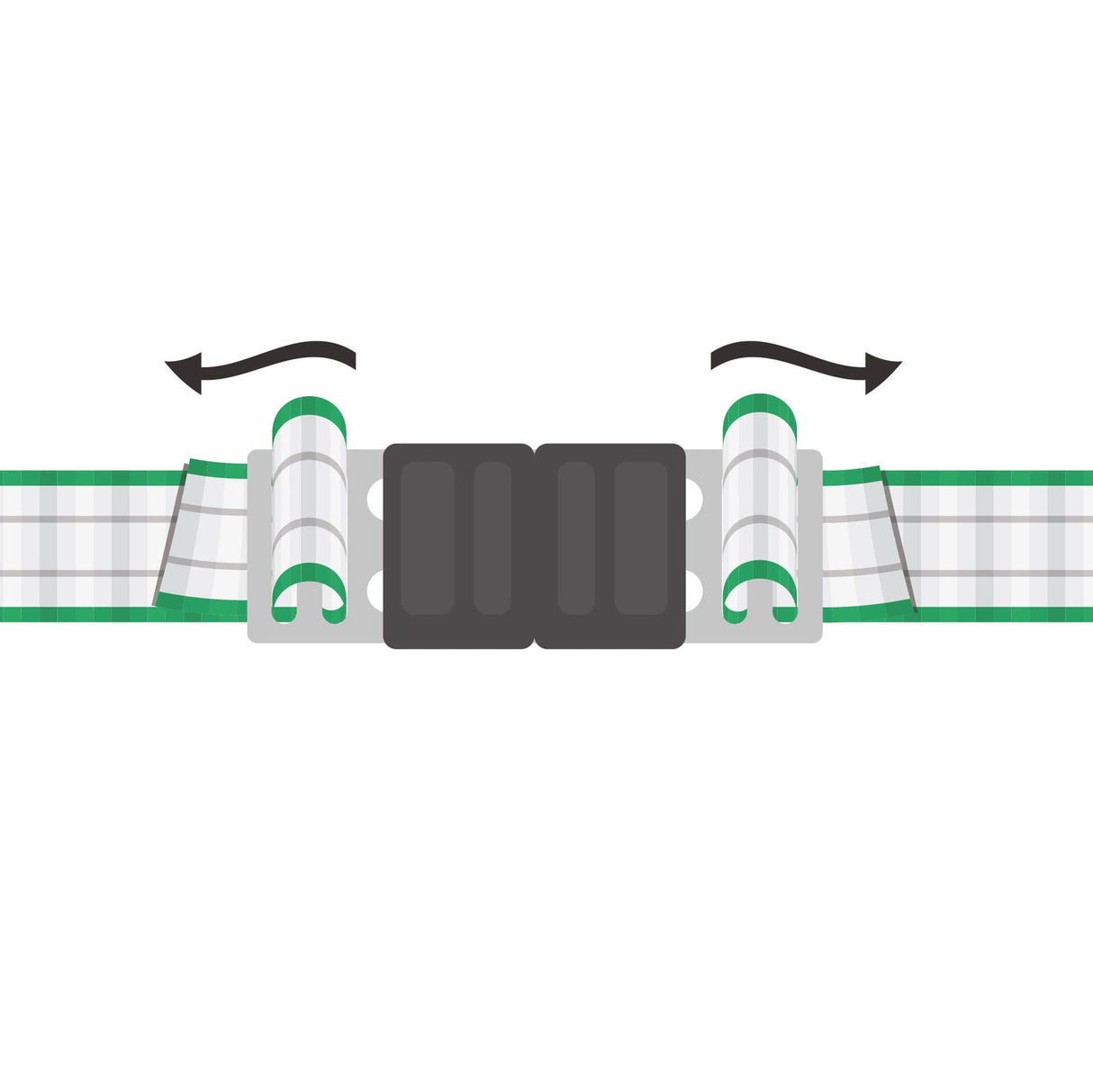 Kerbl Litzclip Bandverbinder 40mm Edelstahl, 5 Stück 1 Blister 442002/056