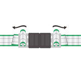 Kerbl Litzclip Bandverbinder 40mm Edelstahl, 5 Stück 1 Blister 442002/056