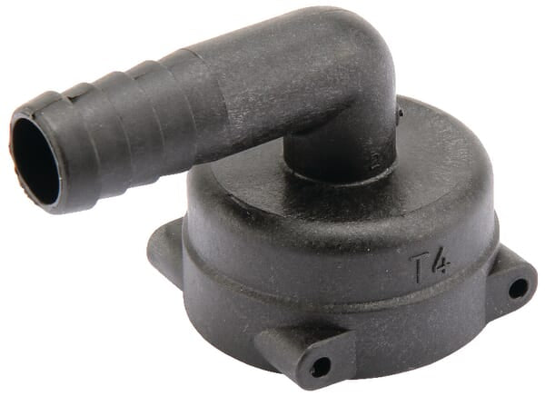 Hose connection 90° T4F 16mm