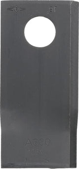 KRAMP Mähmesser links 106x48x4 mm, Bohrung Ø 19 mm, geeignet für Fella, 25er-Packung - 25 Stück 122329KR